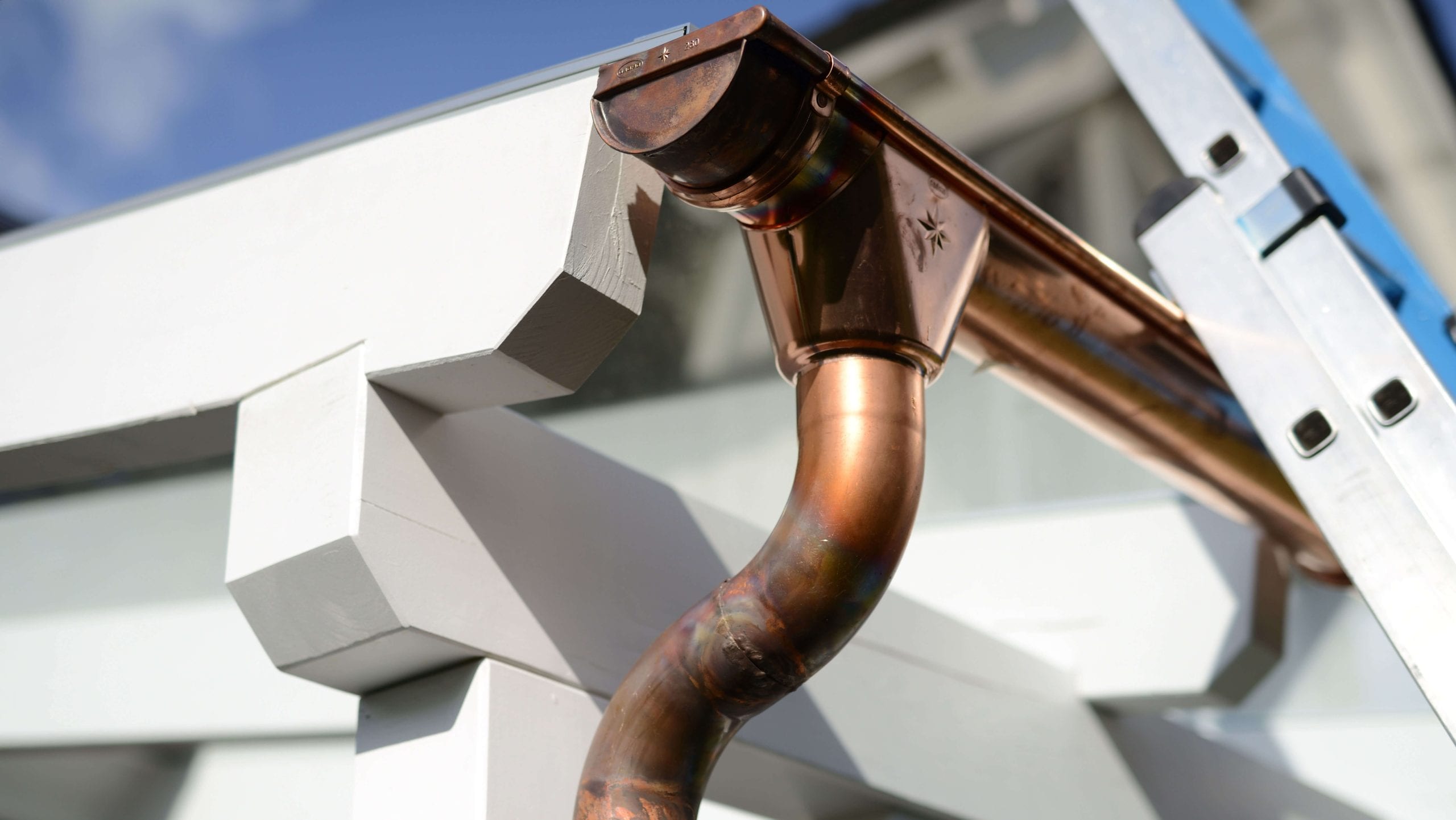 High-end copper gutters with a seamless design for residential properties in Shreveport